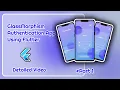 Flutter GlassMorphism Authentication App VR Codes Detailed 1
