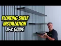 How to Install Floating Shelves to an Acoustic Panel Wall FULL A-Z GUIDE