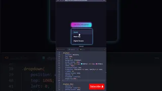 CREATE a Futuristic Dropdown Menu with CSS Animation