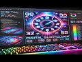 ASMR Coding Digital Glow Clock Radiant Timekeeper