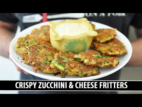 CRISPY Zucchini & Cheese Fritters | Insanely Delicious & Easy to Make