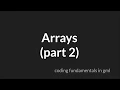 incomplete in 2 3 Arrays Part 2 GameMaker Studio 2