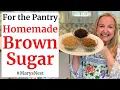 How to Make Brown Sugar - Light Dark and Unrefined Sugar Like Sucanat