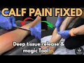 Deep Calf Pain Relief Deep tissue scraping massage