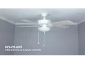 How to Install the Harbor Breeze 52 in Echolake Ceiling Fan
