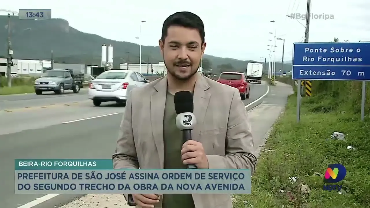 Beira-Rio Forquilhas: prefeitura de São José assina ordem de serviço do segundo trecho da obra