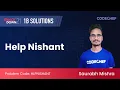 Help Nishant HLPNISHANT SnackDown 21 1B Solutions by CodeChef