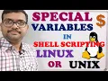 SPECIAL VARIABLES IN LINUX UNIX COMMAND LINE ARGUMENTS LINUX UNIX ENVIRONMENT