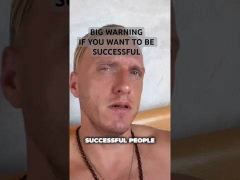 IF YOU WANT SUCCESS (in crypto): BIG WARNING!!