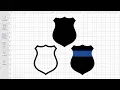 Police Badge Svg Free Cut File for Cricut