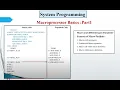 Macro Processor Basics System Programming Part 1 Features Parameter Types