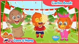 Serunya Lomba 17 Agustus 🏃 Balap Karung, Kerupuk, dan Kelereng | Coco dan Nana