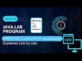 VTU Java Lab Program 3 Employee Class with raiseSalary Method Easy Java OOP Guide 2025