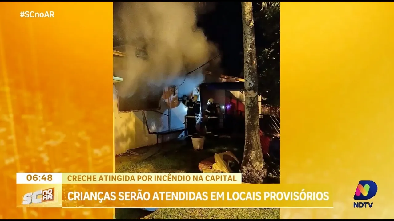 Alunos de creche atingida por incêndio em Florianópolis serão atendidos em locais provisórios