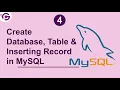 Part 4 Create Database Table Insert Record in MySQL Workbench