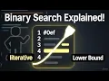 Binary Search Explained Step-by-Step Iterative Lower Bound Binary Search in Python