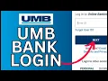 How to Login UMB Bank Account 2024