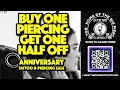 9 YEAR ANNIVERSARY SALE AT LIVE BY THE SWORD TATTOO