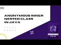 Anonymous inner class in java Tutorial