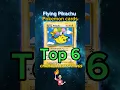 Top 6 Pokemon FLYING Pikachu cards