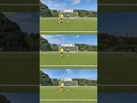 Which is your penalty technique❓🎯 #football #soccer #futbol #penalty