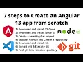 7 Steps to Create an Angular 13 app from scratch and push to GitHub VS Code Node JS Git