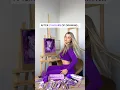 Download Lagu DRAWING, BUT I CAN ONLY USE 1 COLOR 💜 DID YOU FIND PAWS? 🐾 WHAT COLOR NEXT? #artchallenge #art