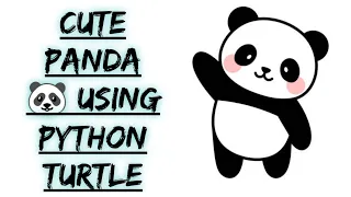 Cute Panda Graphics Using Python Turtles Python Turtles