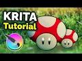 How to Use KRITA - Digital Art Tutorial for Beginners
