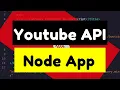 Node js Express Youtube Data API V3 Upload to Youtube in Javascript Full Project For Beginners