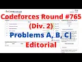 Problem A B C Codeforces Round Div 2 Editorial