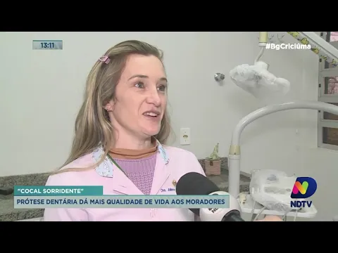 Prótese dentária dá mais qualidade de vida aos moradores de Cocal do Sul
