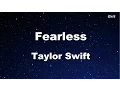 Lagu Fearless - Taylor Swift Karaoke【No Guide Melody】