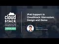 IPv6 Support in CloudStack Discussion Design and Demo - CloudStack Collaboration Conference 2021