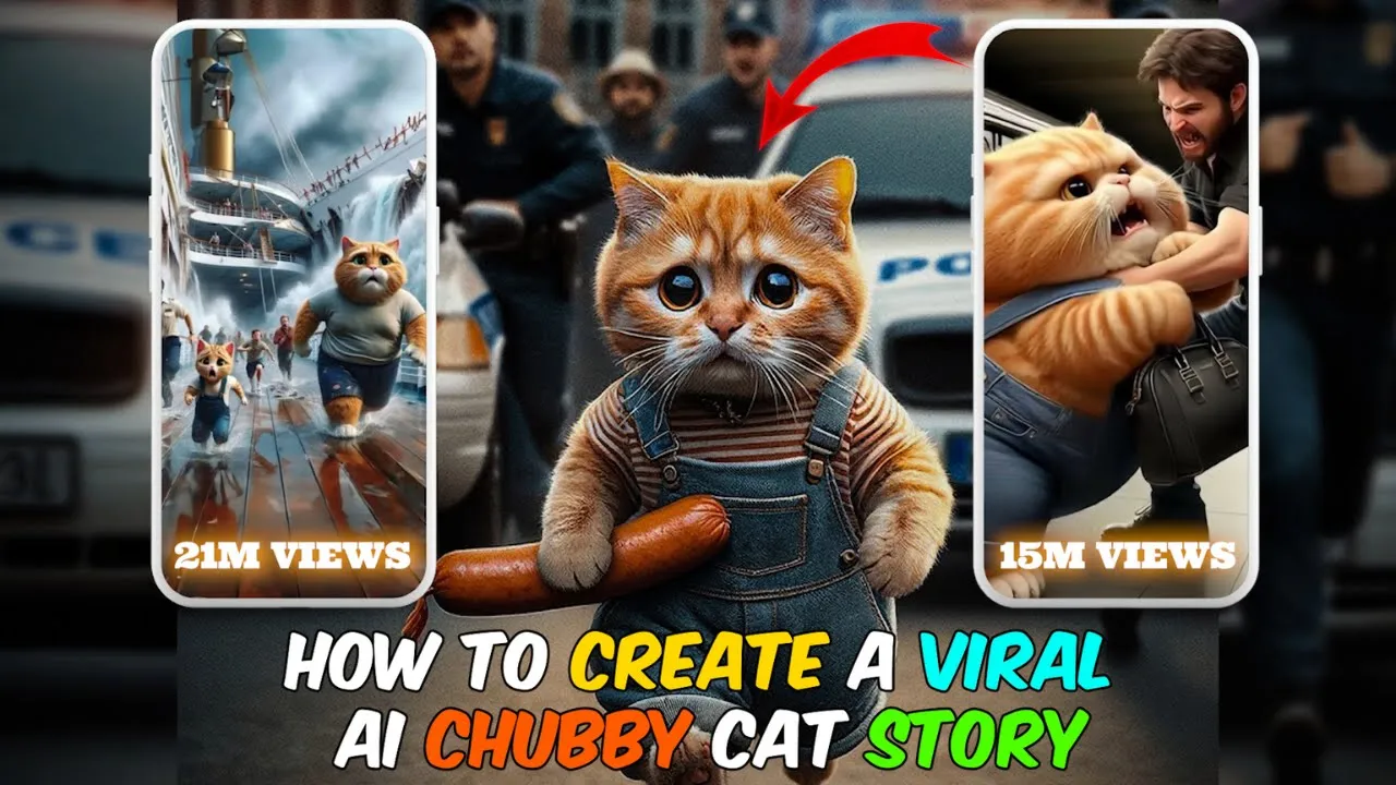 Outline Video How to Create A Viral AI Chubby Cat Story | Viral AI Cat and Kitten Story Tutorial #viralcat