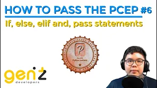 How to Pass the PCEP If else elif and pass statements