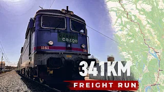 4K CABVIEW: Oslo to Dombås freight run | Nordic Sunset (341Km)