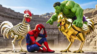 🐔🕷️SPIDERMAN Wins The Magic Legendary Rooster Racing Championship - Epic Racing Challenge???