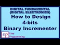 4-bits Binary Incrementer using Half Adder in Digital B E B Tech Diploma