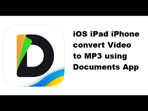 Download MP3 iOS iPad iPhone convert Video to MP3