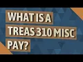 What is a Treas 310 Misc pay