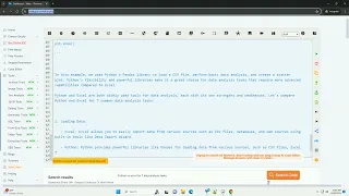 Python vs excel for 7 data analysis tasks