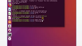 Linux Python 03 Hello World