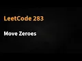 Move Zeroes - Leetcode 283