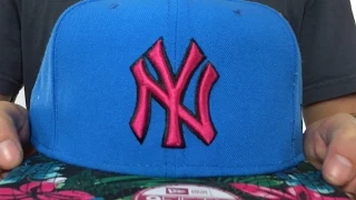 Yankees AMAZON BLOOM SNAPBACK Blue-Multi Hat by New Era