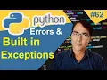 What is Error and Built in exception in Python Python for beginners lesson - 62