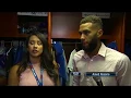 New York Mets shortstop Amed Rosario reacts to big league debut