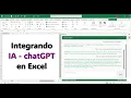 Integrating ChatGPT into Excel with Script Lab JavaScript HTML and CSS