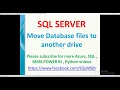 Move data files to another drive in sql move mdf files to other drives in sql sql dba tutorials