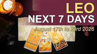 LEO Weekly Tarot Reading YOU DON T HAVE TO CARRY THIS ANYMORE August 17 to 23 2026
